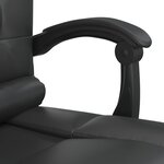 Fauteuil de massage inclinable de bureau informatique étude similicuir noir 02_0025413