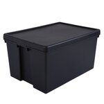 Pack and Move - Boîte Stockage Plastique - 49 x 68 5 x 37 cm - Stockage  Outils  Bricolage - Ultra Résistant - Réutilisable - 96L