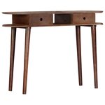 Vidaxl table console 110 x 35 x 76 cm bois d'acacia massif
