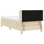 vidaXL Lit à ressorts avec matelas crème  80 x 200 cm