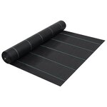 vidaXL Toile de paillage Noir 1x100 m PP