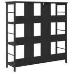 vidaXL Étagère Chêne noir 102 x 32 x 104 5 cm Bois d'ingénierie