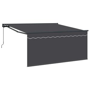 vidaXL Auvent Rétractable Anthracite 350 x 300 cm