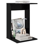 vidaXL Table d'appoint Chêne noir 40 x 38 x 62 5 cm Bois d'ingénierie