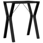 vidaXL Pieds de table à manger cadre en Y 60x40x73 cm acier