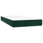 vidaXL Sommier à lattes de lit avec matelas vert foncé 120x190 cm