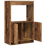 vidaXL Buffet haut vieux bois 63x33x100 cm bois d'ingénierie