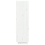 vidaXL Armoire à chaussures Blanc 60x34x105 cm Bois de pin massif