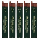 boite de 12 mines pour porte-mine 0 5 mm Super-Polymer 9065 S- dureté B FABER-CASTELL
