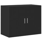 vidaXL Armoire murale noir 80x42 5x64 cm bois d'ingénierie