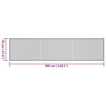 vidaXL Tapis rectangulaire naturel 70x300 cm bambou