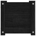 vidaXL Jardinière d'extérieur Noir 31x31x31 cm Bois de pin massif