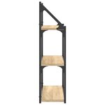 vidaXL Étagère murale 3 niveaux chêne sonoma 60x21x78 5 cm