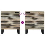 vidaXL Tables de chevet Naturel 40 x 33.5 x 46 cm
