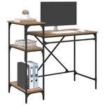 vidaXL Bureau Chêne artisanal 105 x 50 x 90 cm Bois d'ingénierie