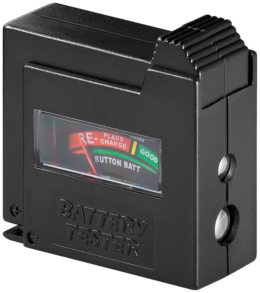 vhbw Testeur de piles avec témoin analogue pour batteries ou piles