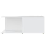 vidaXL Table basse Blanc 80x80x31 cm Aggloméré