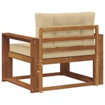 vidaXL Sofa de milieu extérieur Naturel