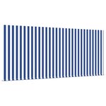 vidaXL Auvent Rétractable Bleu et blanc 300 x 250 cm tissu