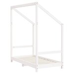 vidaXL Cadre de lit pour enfant blanc 2x(70x140) cm bois de pin massif