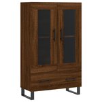 vidaXL Buffet haut chêne marron 69 5x31x115 cm bois d'ingénierie