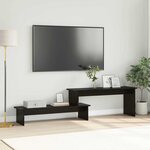 vidaXL Meuble TV Chêne noir 180 x 30 x 43 cm Bois d'ingénierie
