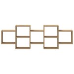 vidaXL Étagère murale chêne artisanal 129x18x42 cm bois d'ingénierie