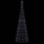 vidaXL Arbre de Noël cône 3000 LED Blanc froid 230x800 cm