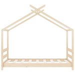 vidaXL Cadre de lit d'enfant Bois de pin massif 70x140 cm