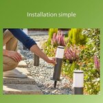 3 bornes extérieures Garden Link basse tension - 24W  IP44  2700K - Anthracite