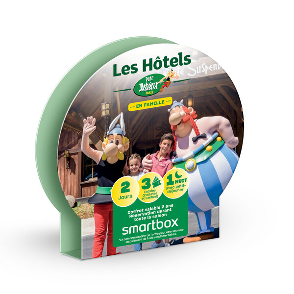 Parc astérix séjour en famille - smartbox - coffret cadeau séjour