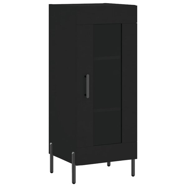 vidaXL Buffet Noir 34 5x34x90 cm Bois d'ingénierie