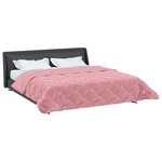 vidaXL Duvet d'hiver Rose 200 x 240 cm Microfibre et polaire Teddy