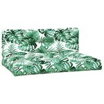 vidaXL Salon palette de jardin avec coussins 4Pièces bois d'acacia massif