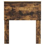 vidaXL Tête de lit avec tête de lit Chêne fumé 75 cm Bois d'ingénierie