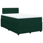 vidaXL Sommier à lattes de lit avec matelas vert foncé 120x190 cm