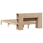 vidaXL Lit bibliothèque sans matelas 160x200 cm bois massif de pin