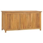 vidaXL Boîte de jardin 114x50x58 cm Bois massif de teck