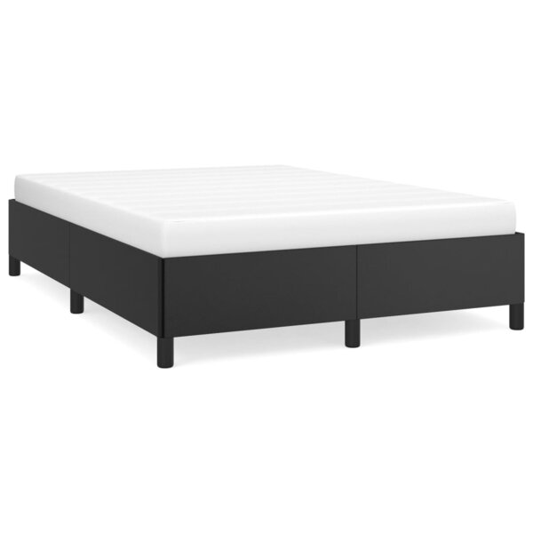 vidaXL Cadre de lit Noir 140x190 cm Similicuir