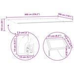 vidaXL Auvent Rétractable Blanc 600 ×300 cm tissu