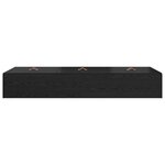 vidaXL Cadre de lit Chêne noir 190 x 75 x 31 5 cm Bois d'ingénierie