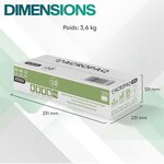 ACROPAQ 10 Rouleaux de Caisse 80x80x12mm- Thermique 92 2 m-Terminaux de paiement- 10 Bobines TPE- Sans BPA- Dimension Universelle