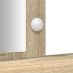 vidaXL Table de Toilette Marron 102 x 33 x 135 cm Bois d'ingénierie