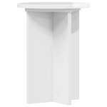 vidaXL Support de Plante 2 pièces Blanc brillant Ø29 5 x 40 cm