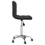 vidaXL Chaise de bureau pivotante Noir Similicuir