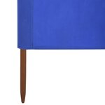 vidaXL Paravent 5 panneaux Tissu 600 x 80 cm Bleu azuré