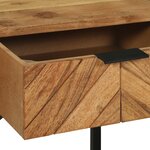 Table de chevet vidaXL 40x35x50 cm en bois massif d'acacia