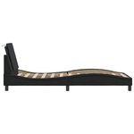 vidaXL Cadre de lit avec LED sans matelas noir 90x200 cm