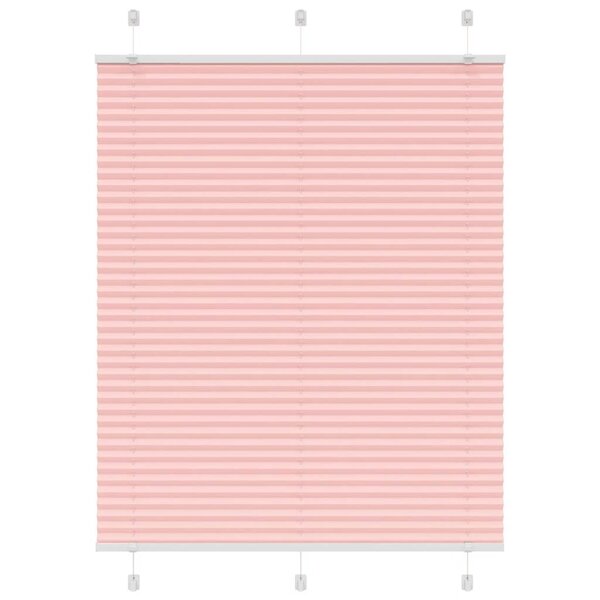 vidaXL Store plissé rose 105x100 cm largeur du tissu 104 4cm polyester