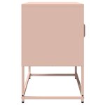 vidaXL Meuble TV rose 68x39x60 5 cm acier laminé à froid